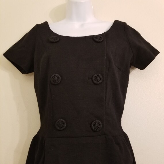 Butte Knit Wool Black Pencil Midi Sweater Dress L… - image 2