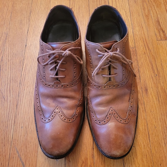 Cole Haan Williams Wingtip Full Brogue Brown Leather Business Wedding Sz:12 M Cole Haan Mens Sz 12M Shoes Brown Leather Comfort Lace Up  main image 2