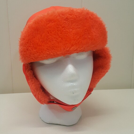 blaze orange bomber hat