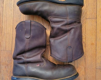 Stivali da lavoro Red Wing 10 E2 in pelle marrone, impermeabili, modello slip-on, punta morbida, EH, Made in USA
