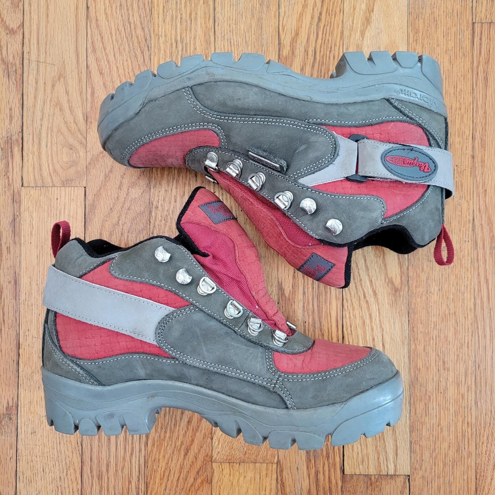 Vasque 7 Gore Tex Hiking Mountaineering Boot Red Gray Vibram 