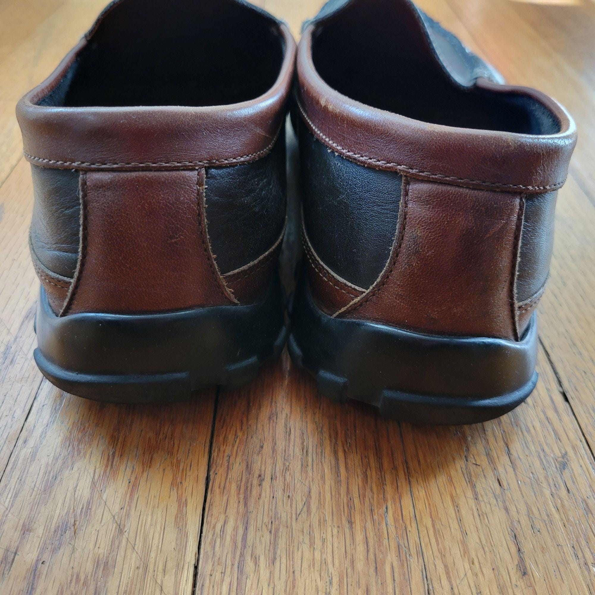 Allen Edmonds Boulder 11 3E Brown Black Leather Slip on  display picture 1