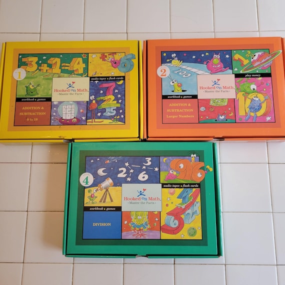 Hooked Math Kits Cassette Tapes 1 2 4 Addition Subtraction