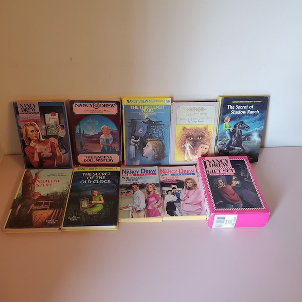 13 Nancy Drew Book Lot vintage Home School Teacher Summer Reading