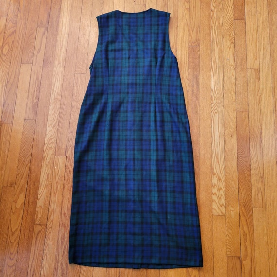 Pendleton 14 Black Watch Navy Green Plaid Wool Ju… - image 3