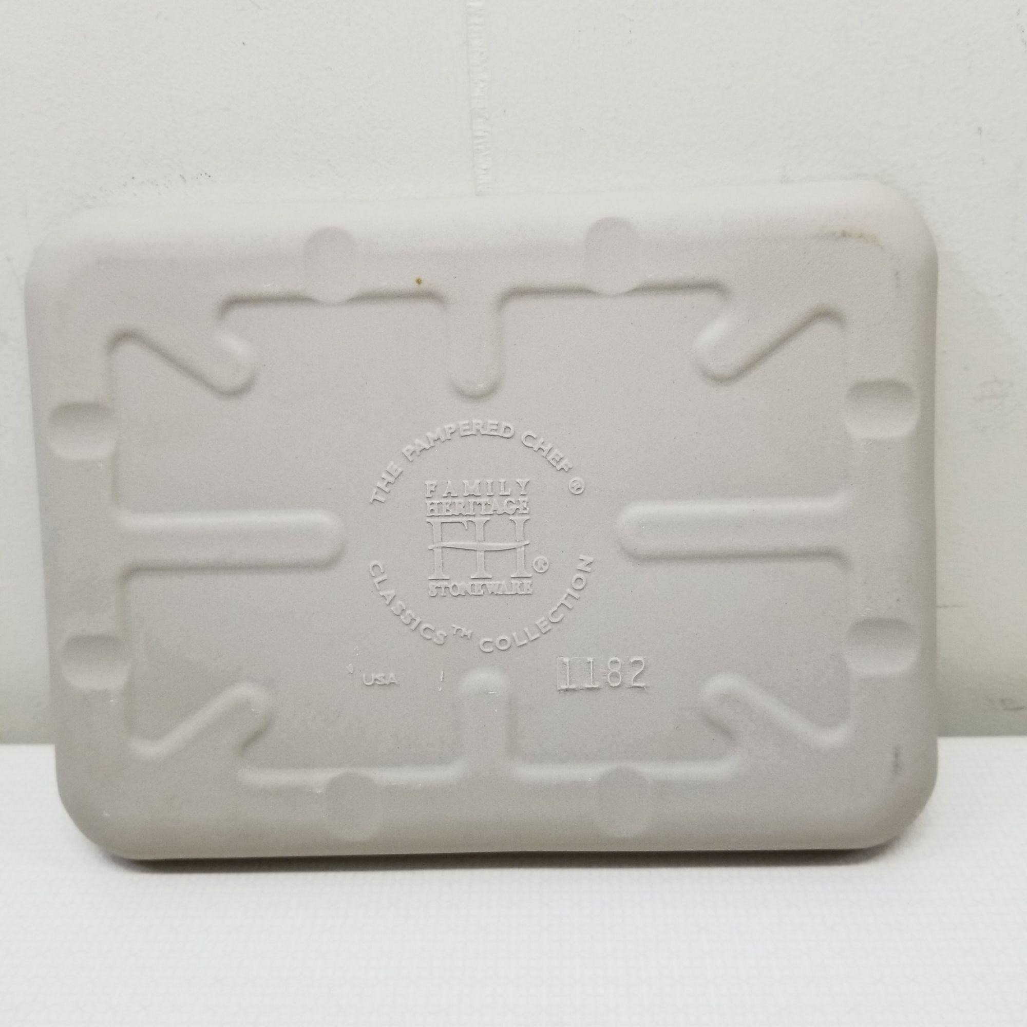 Pampered Chef Small Bar Pan Toaster Oven Size Stoneware Etsy