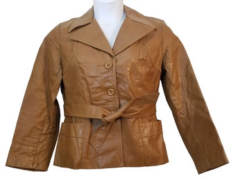 Vintage 1950s 60s White Leather Jacket - Etsy