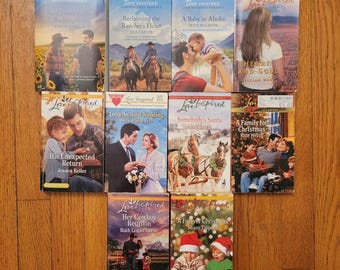 10 Love Inspired Christian Romance Novels Book Lot Fiction PB Gift