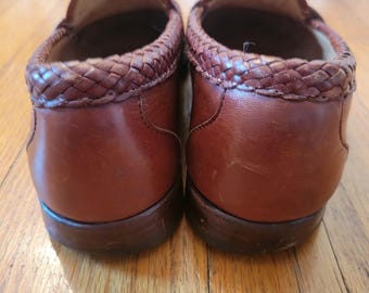 Allen Edmonds MAXFIELD Brown Tassel Loafers 9.5D Braided  display picture 3