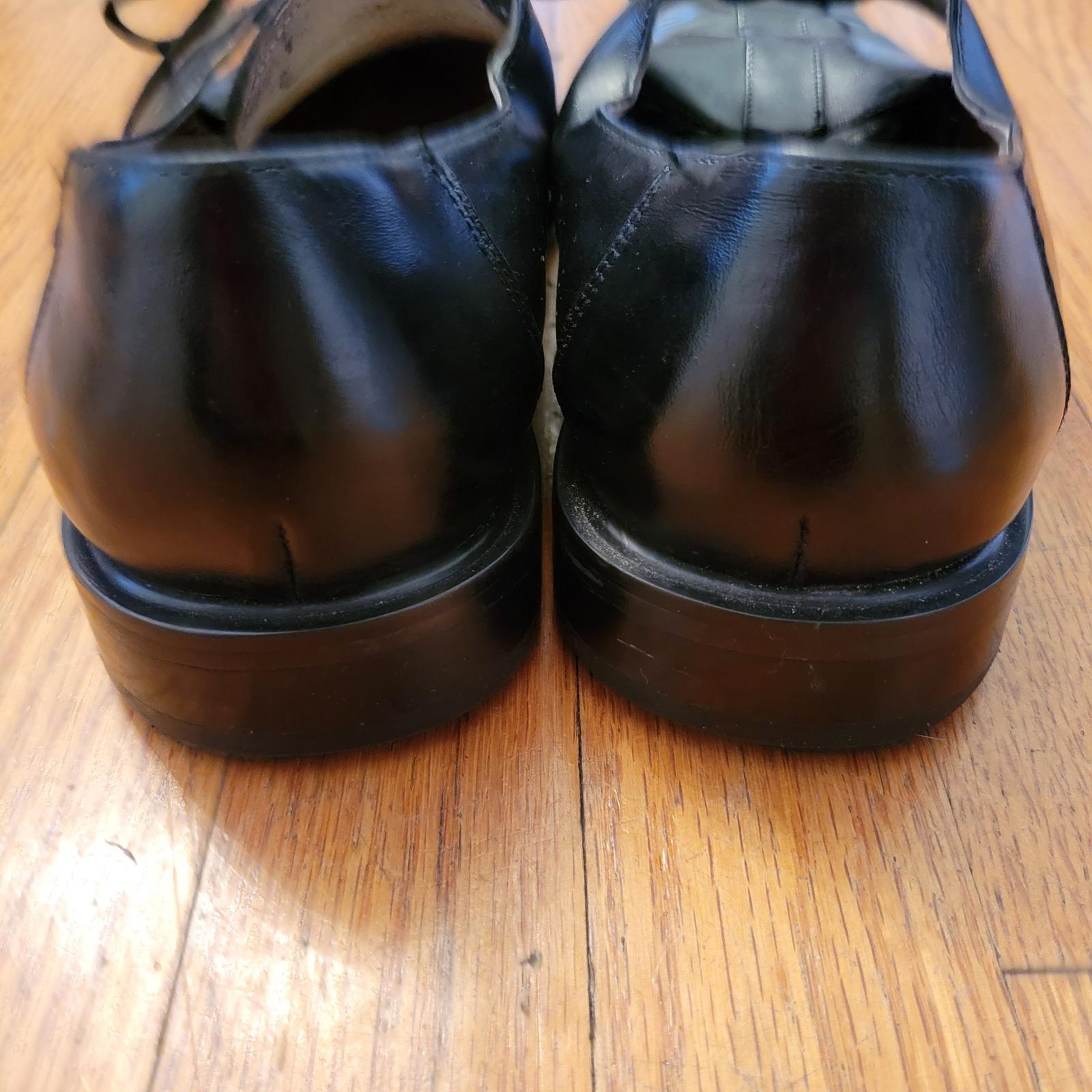 San Remo Italy Black Leather Square Toe Lace Up Dress Shoes 9‎ Twee Academia San Remo Italy Black Leather Square Toe Lace up Dress Shoes  main image 3