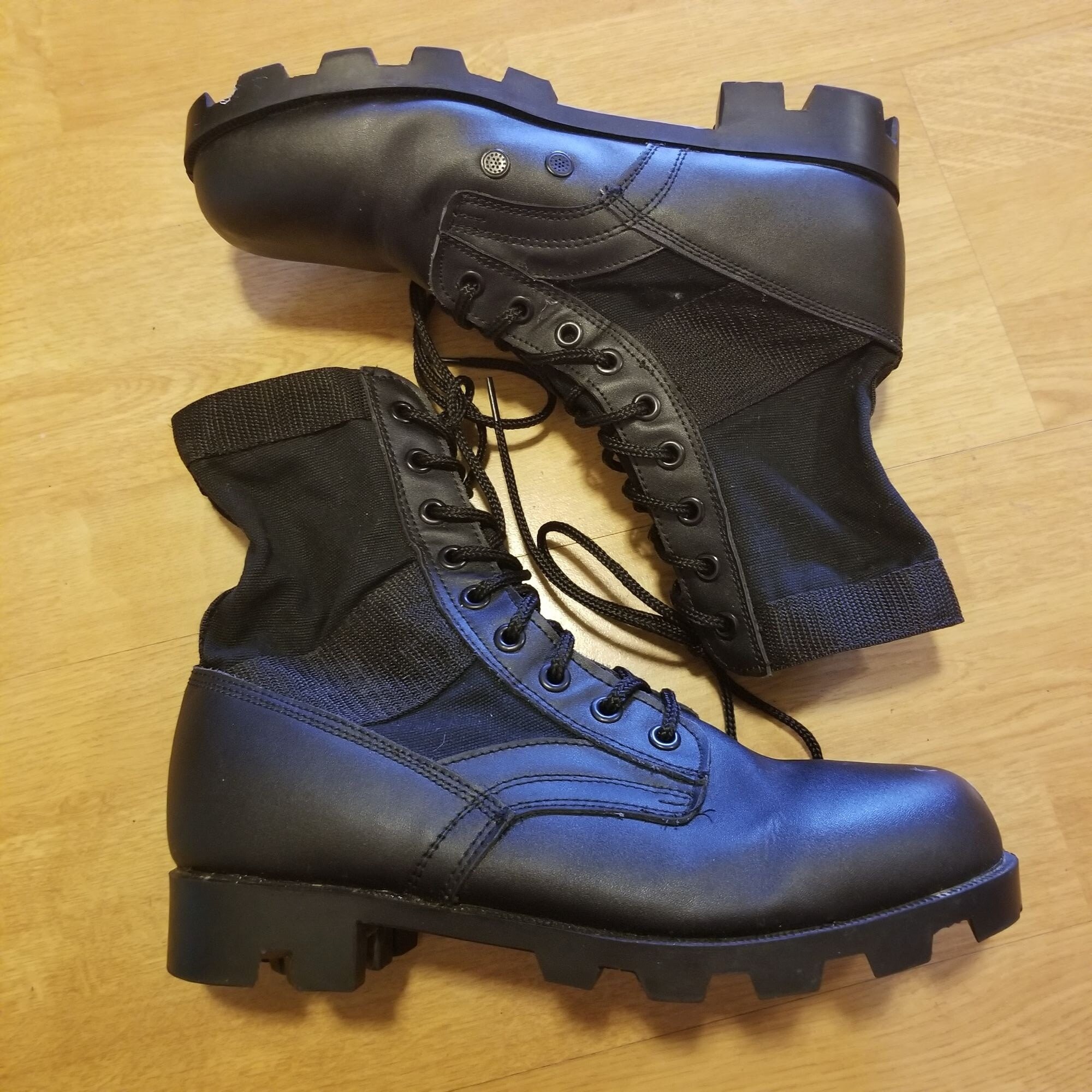 Rothco 9R Black‎ Military Combat Boots Lace Up Moto Grunge High Top Rothco 9R Black Military Combat Boots Lace up Moto Grunge  main image 4