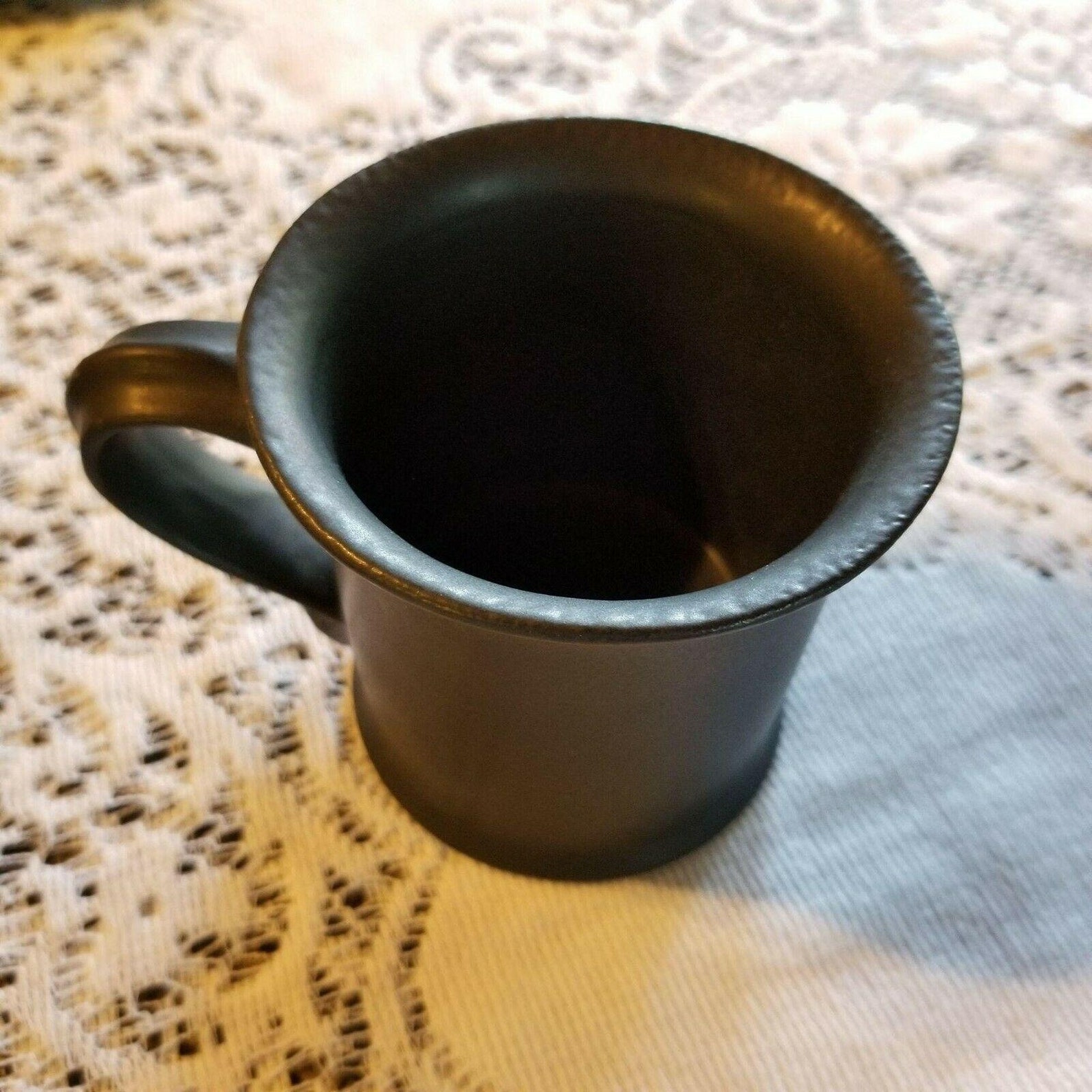 Bennington Potters Pottery Vermont USA Mug Satin Black Matte Etsy
