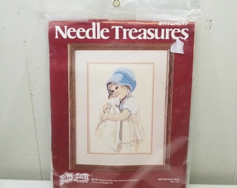 Nadelschatz Jan Hagara 1979 BETSY Crewel Needlepoint USA 10x14