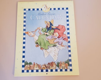 Mother Goose Babys 1st Year Sticker Calendar Record Memory Keeper Gift Unisex Neutral