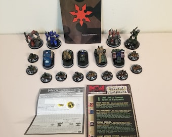 Wizkids Games Lot of Mech Warriors Dark Age Units and Rule Book