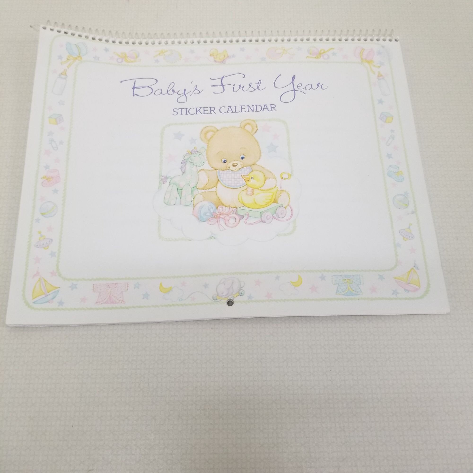 Hallmark Babys 1st Year Sticker Calendar Record Memory Keeper - Etsy