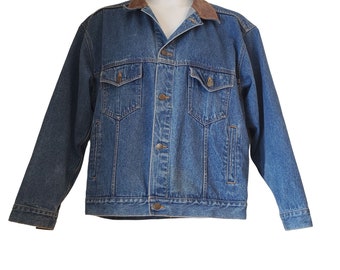 Veste En Jean Marlboro Homme Taille L - Style USA, Délavée, Occasion Bon état