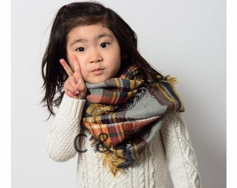 Fashion Kids Infant Girls Collar Baby Knit Soft Infinity Scarf Neck Scarves