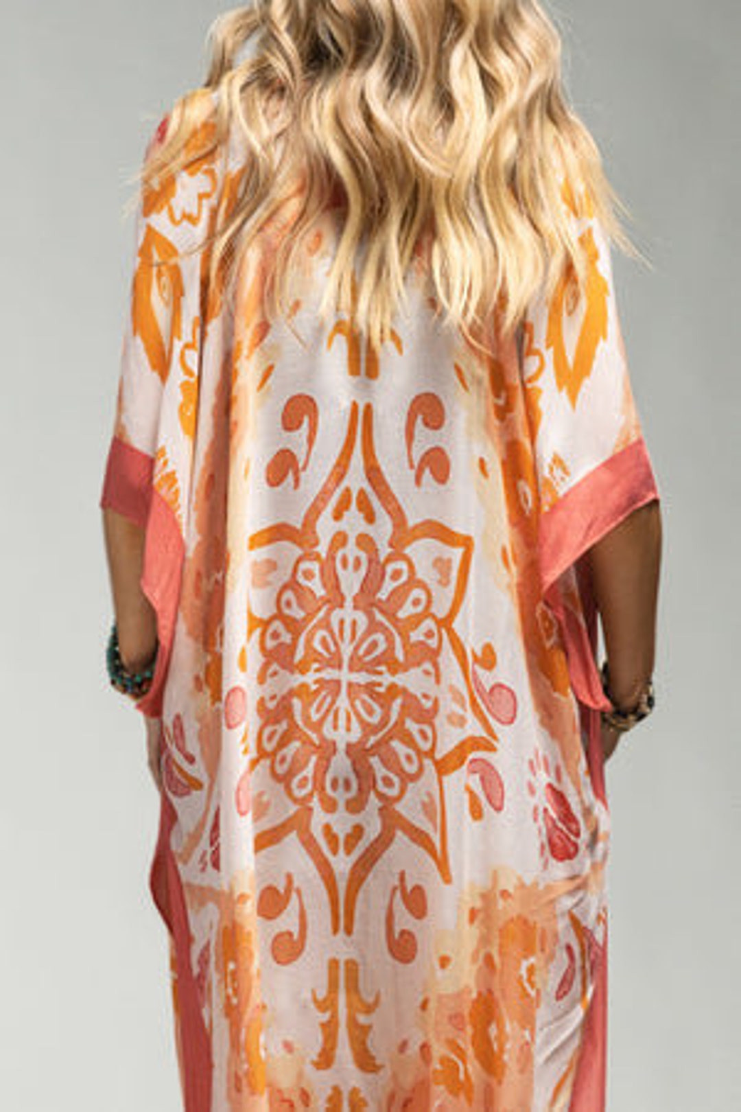 Floral Bohemian Open Front Kimono