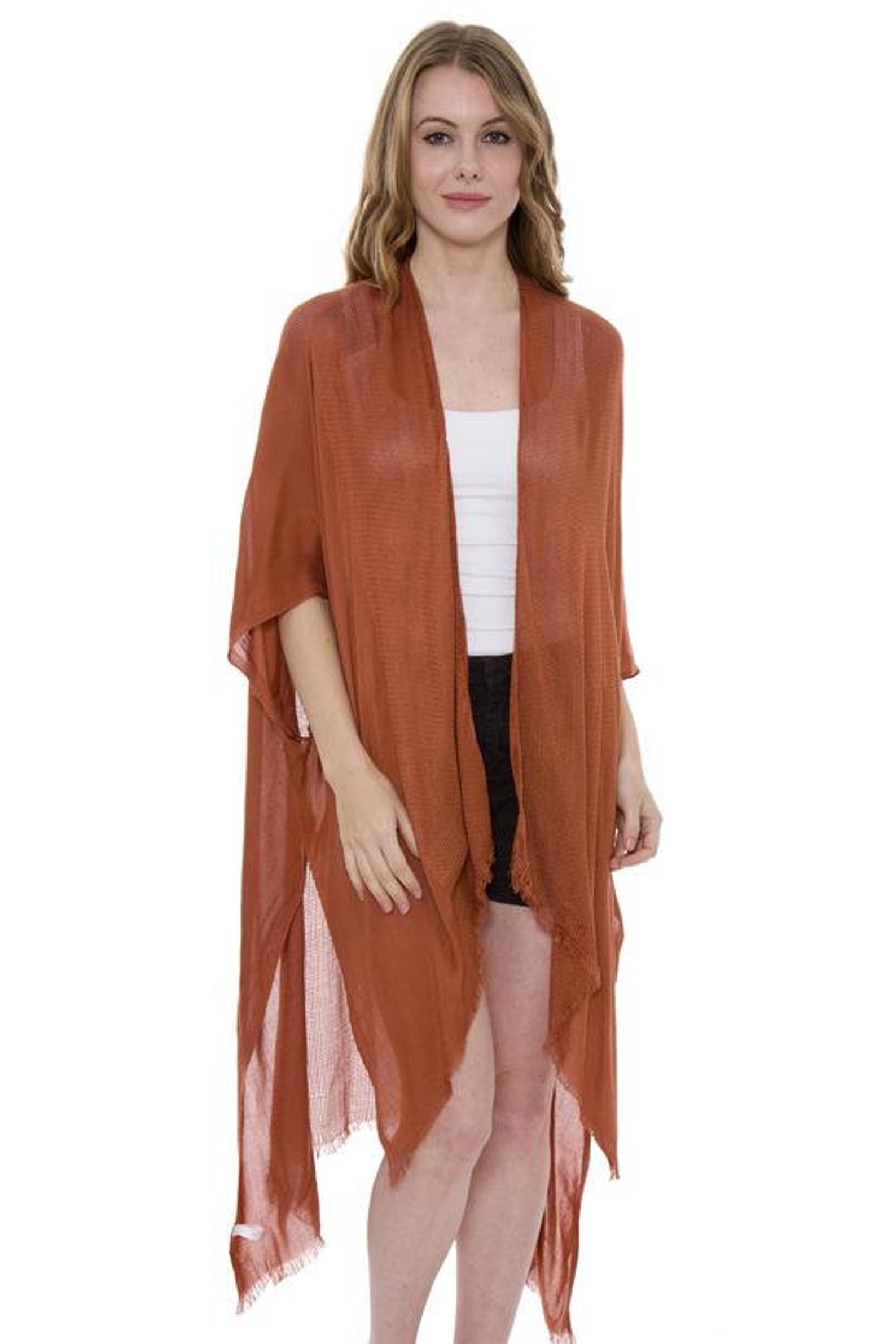 Black Kimono Duster for Womens Kimono Cardigan Duster Tassel Etsy