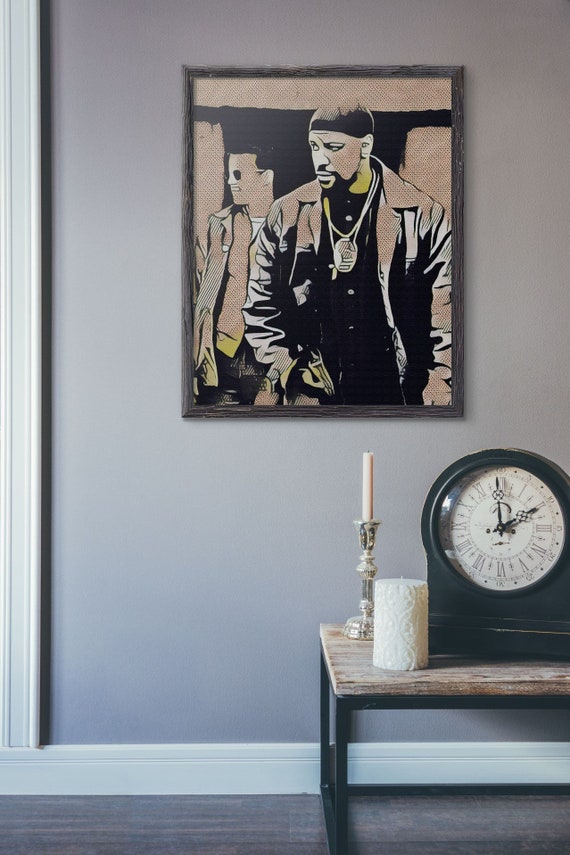 CANVAS Jim Carrey Standing Inside Stage Curtain Art print POSTER