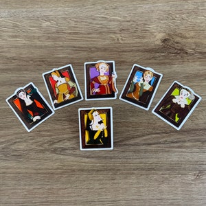 De zes vrouwen van Henry VIII Sticker Pack