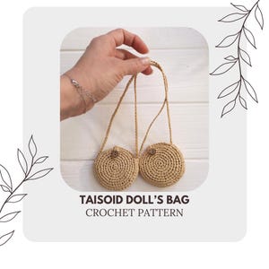 Puppen-Tasche Häkelanleitung Muster für Puppen-Tasche Häkeltabelle PDF Häkelvorlage und Anleitung für eine Waldorf Puppe INSTANT DOWNLOAD Taisoid