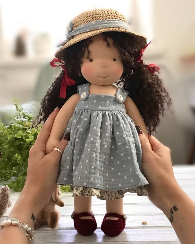 Video tutorial on making a Waldorf Doll with a PDF Pattern Video Instructions for a 14-inch doll Fabric Doll INSTANT DOWNLOAD image 2
