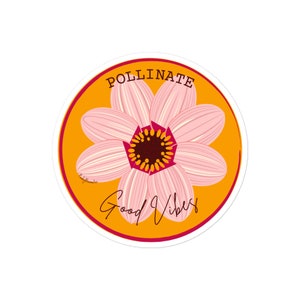 Pollinate Good Vibes Sticker