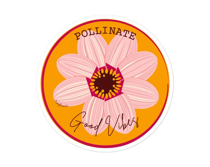 Pollinate Good Vibes sticker