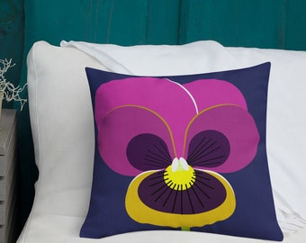 Pansy Throw Pillow