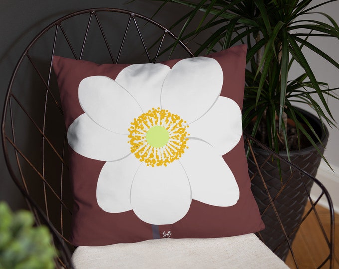 Snowdrop Anemone Pillow