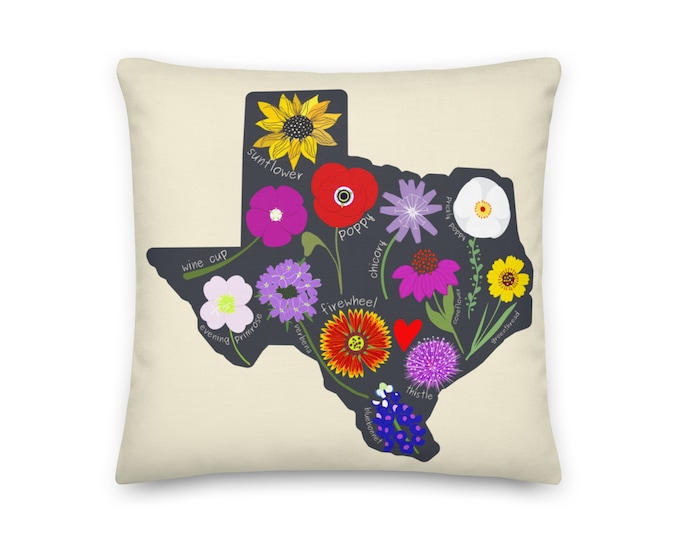 Texas Wildflower Pillow