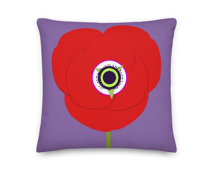 Red Poppy Pillow