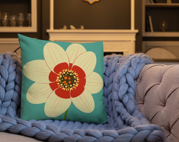 Dahlia Moonfire Pillow