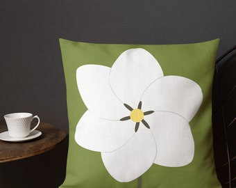 Gardenia Throw Pillow