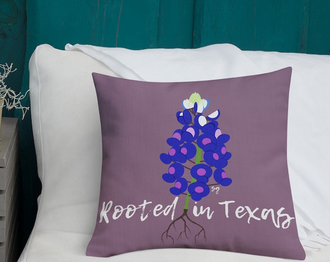 Rooted in Texas Throw Pillow