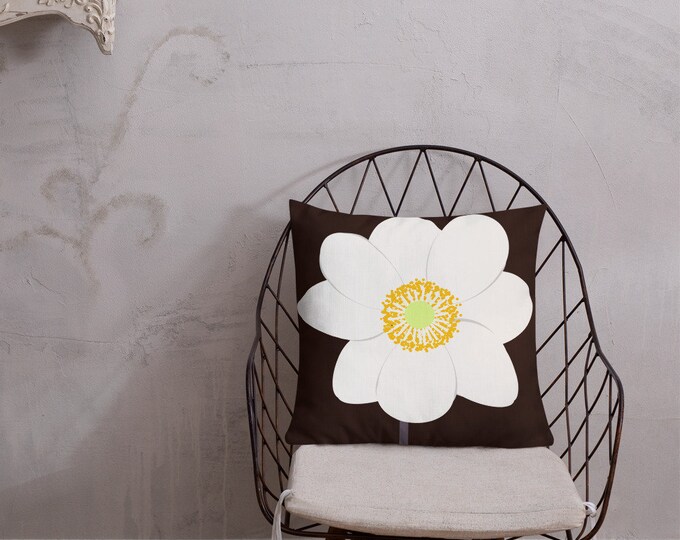 Snowdrop Anemone Pillow