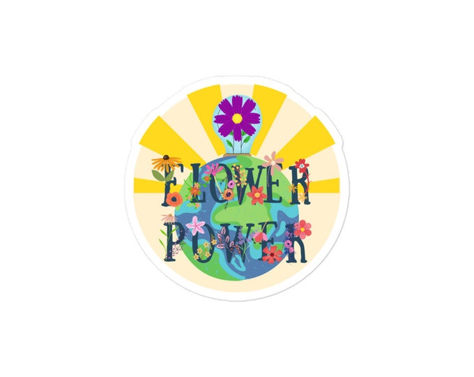 Flower Power Sticker