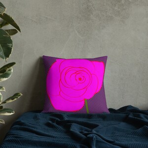 American Beauty Rose Pillow image 5