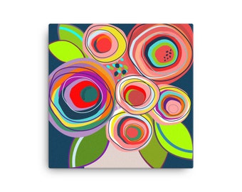 Funky Flower Canvas