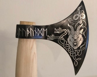 Custom Viking Axe by Cold Steel Personalized Dispute Axe