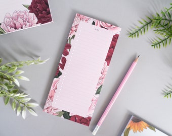 Floral To Do List Notepad