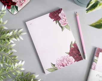 Peony A5 Notepad