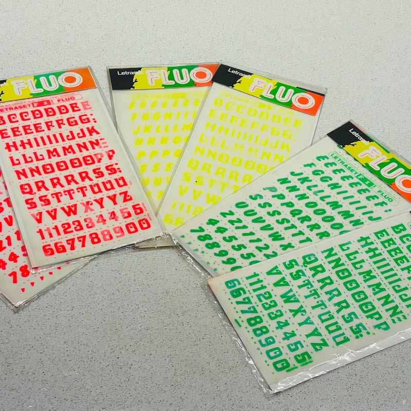 Fluorescent Letters - Etsy UK