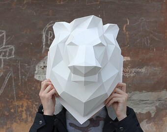 2d Roaring Lion Head Template Etsy