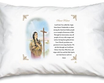 Saint Katery Prayer  Pillow Case - English Prayer
