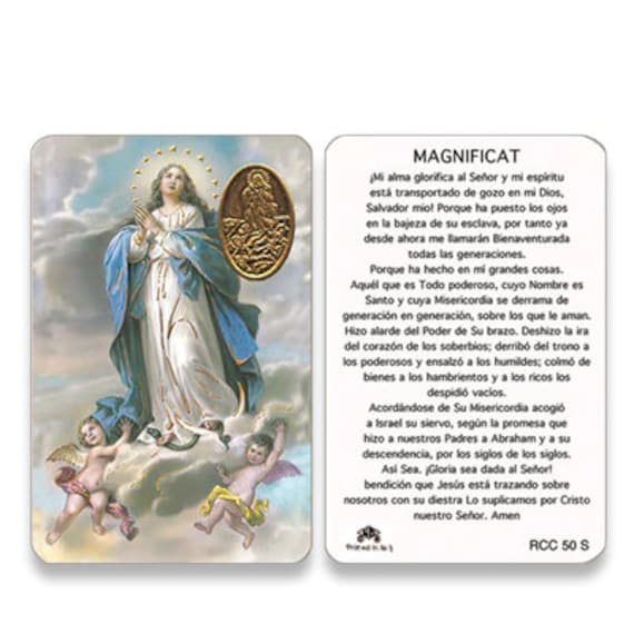 25/pkg Immaculate Conception Wallet Size Prayer Card Spanish 