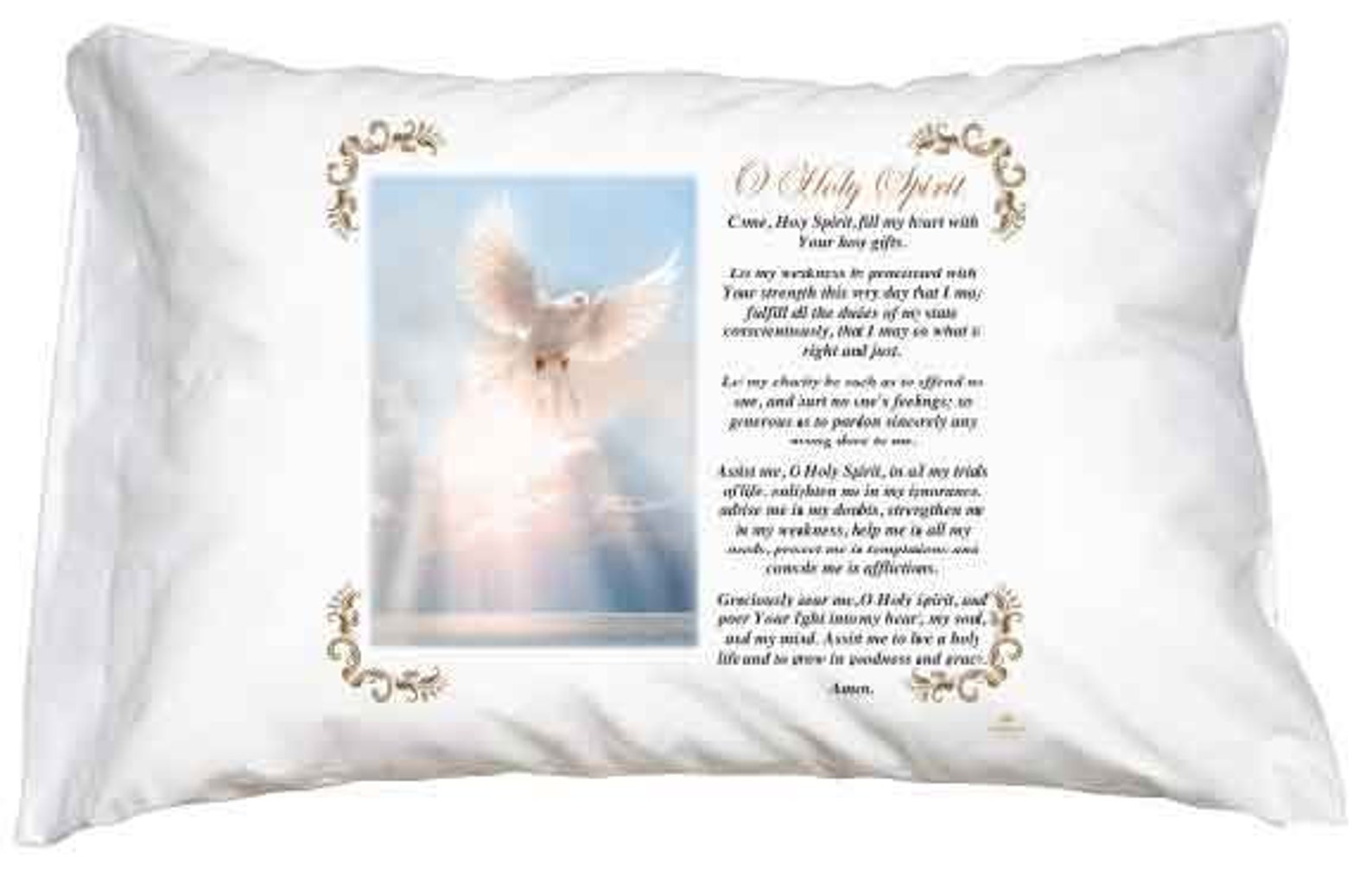 Holy Spirit Oh Holy Spirit Prayer Pillow Case English Prayer Etsy