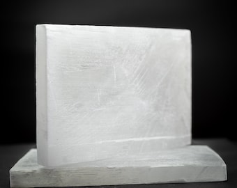 TOP Quality Selenite Slabs, rectengular, charging plate white gemstone, Reiki crystal